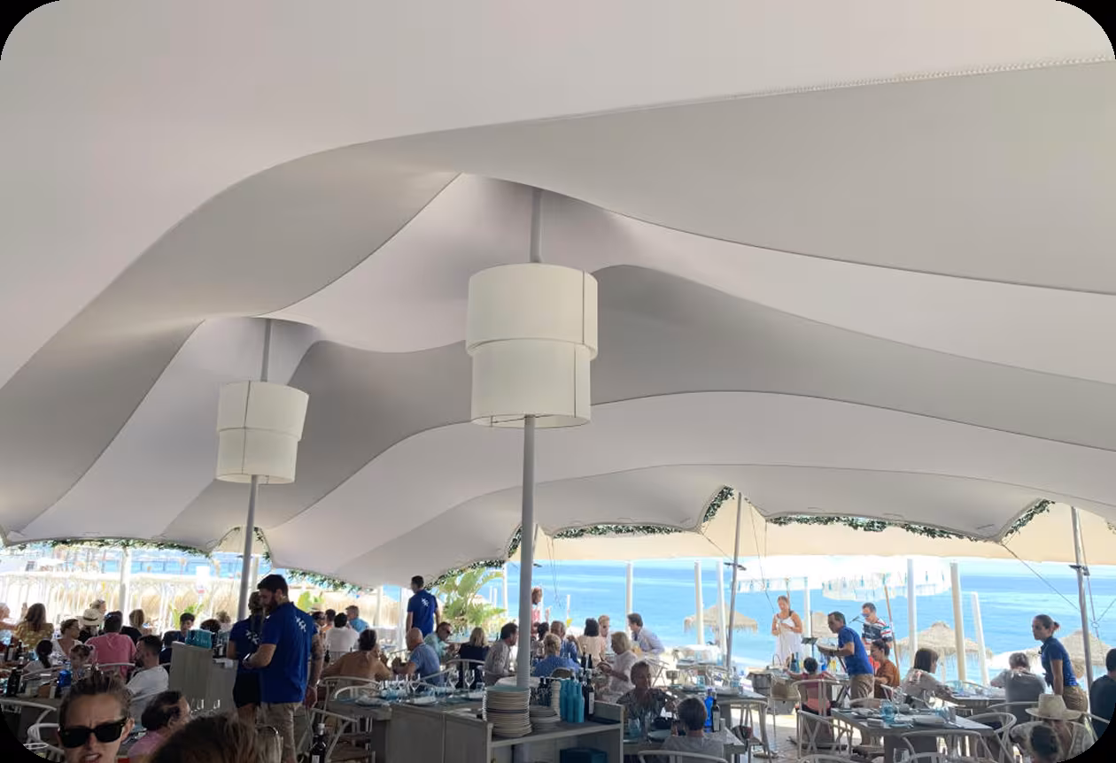 Stretch tent installation — gallery photo 5